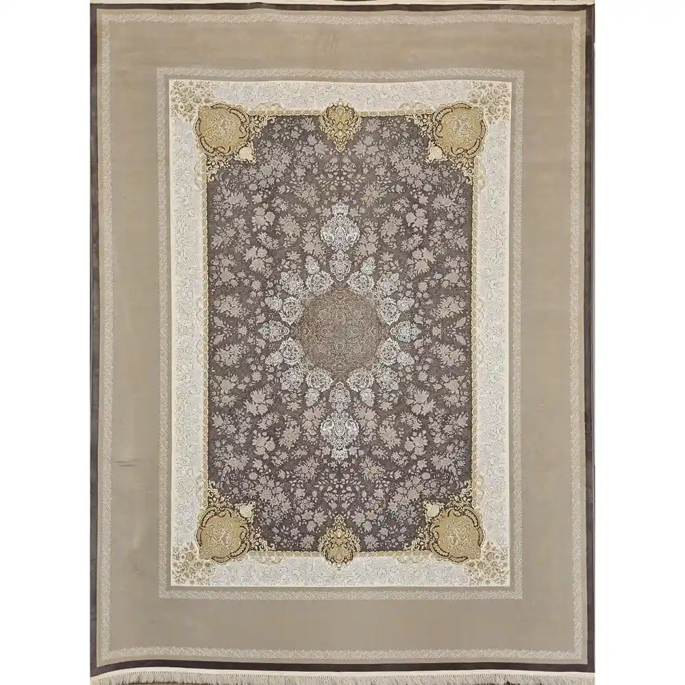 فرش کد 8102 دودی 1200 شانه تراکم 3600 نخ آکریلیک